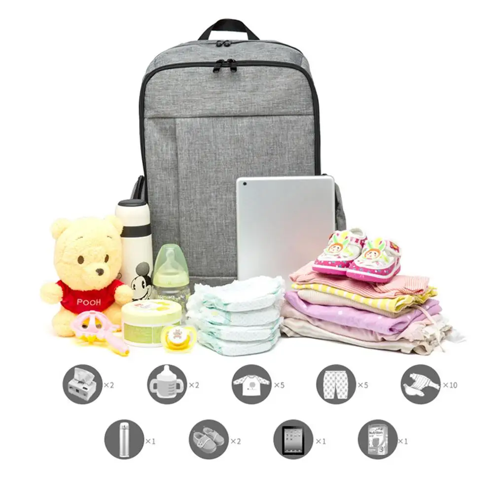 

2019 Fashion Multifunction Mummy Maternity Baby Nappy Diaper Bag Large Capacity Travel Backpack Organizer for Women Men