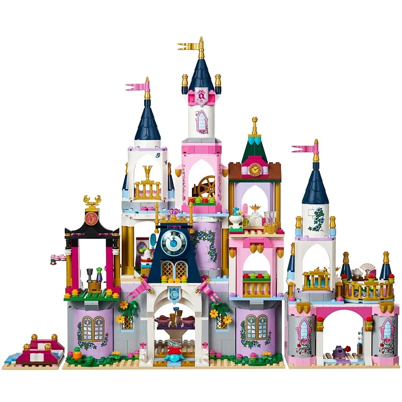 

655Pcs New Dolls Castle Of Grey Princess Building Block Cute Figures Compatible Legoings Friedns Toy For Girl Birthday Gift