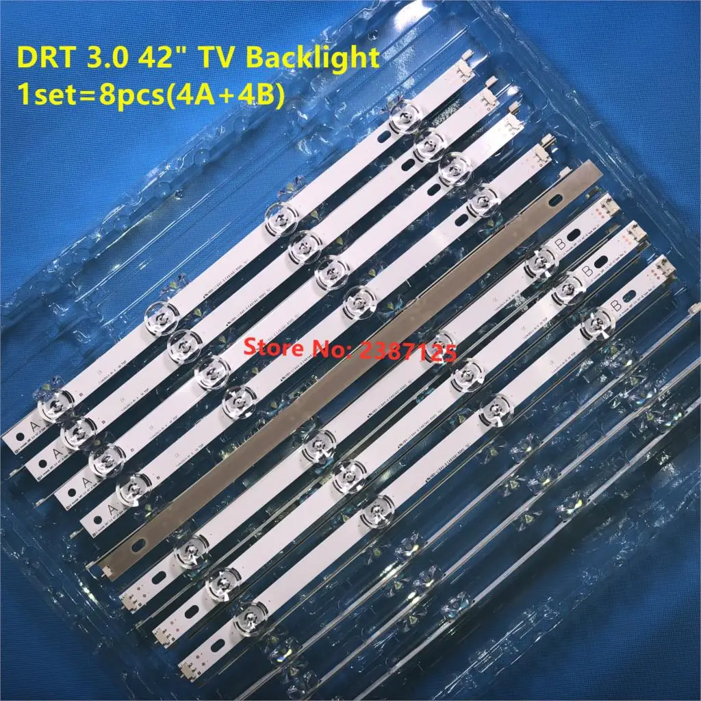 Светодиодный полоски для LG 42LB5800 42LB5700 42LF5610 42LF580V LC420DUE FG панель DRT 3,0 42 A/B Тип 6916L-1709B 6916L-1710B