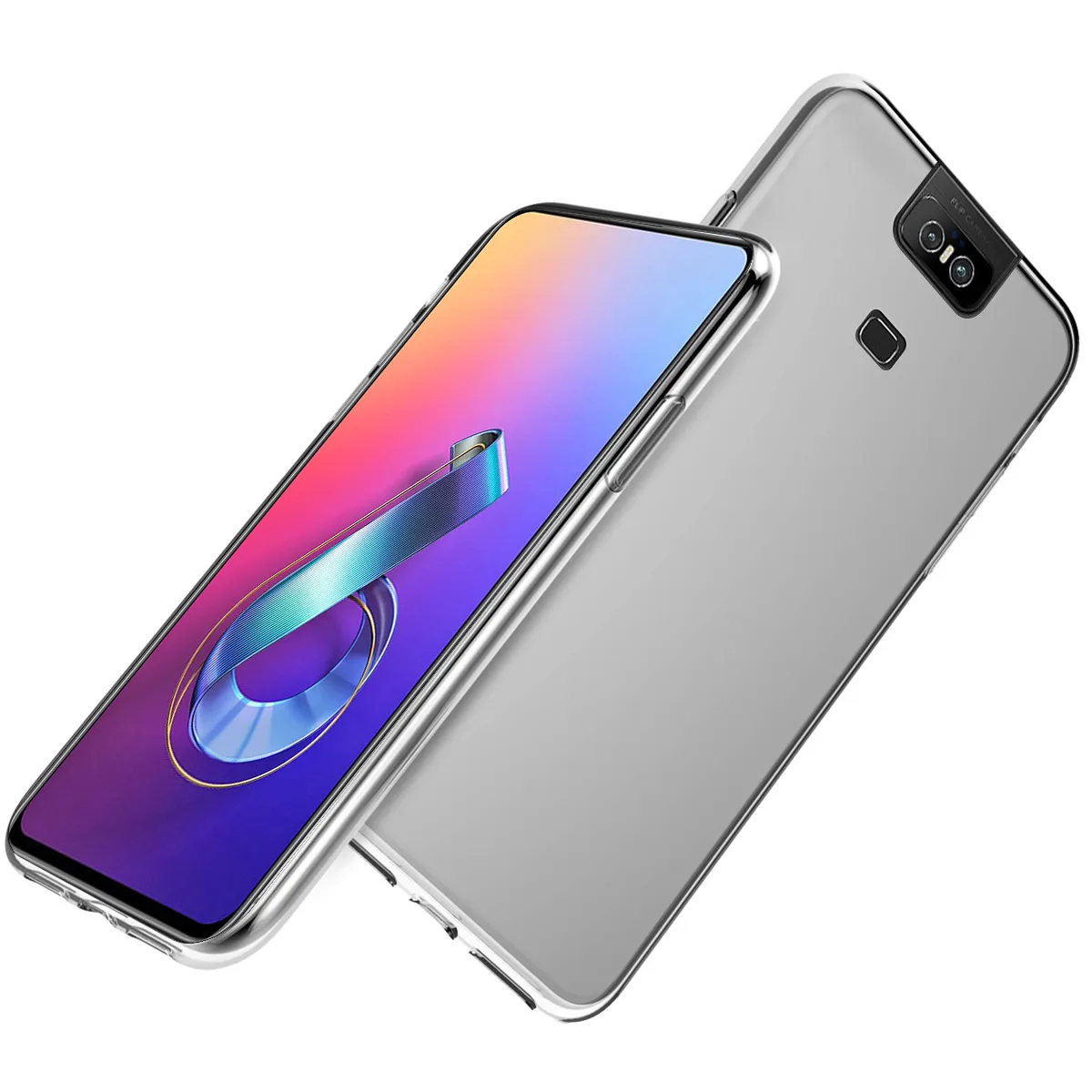 Тонкий силиконовый чехол для Asus Zenfone 6 ZS630KL, Прозрачная мягкая Задняя накладка чехла из ТПУ для Asus Zenfone 6