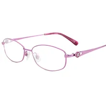 Женские очки из чистого титана, оправа для очков, модная дизайнерская оправа для глаз для женщин, 815