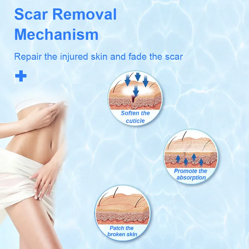 Scar Removal Cream Safe Effective Medical Silicone Acne Scars Gel Flatten Repair Burn C-Section Keloid Scars Treatment Face Body