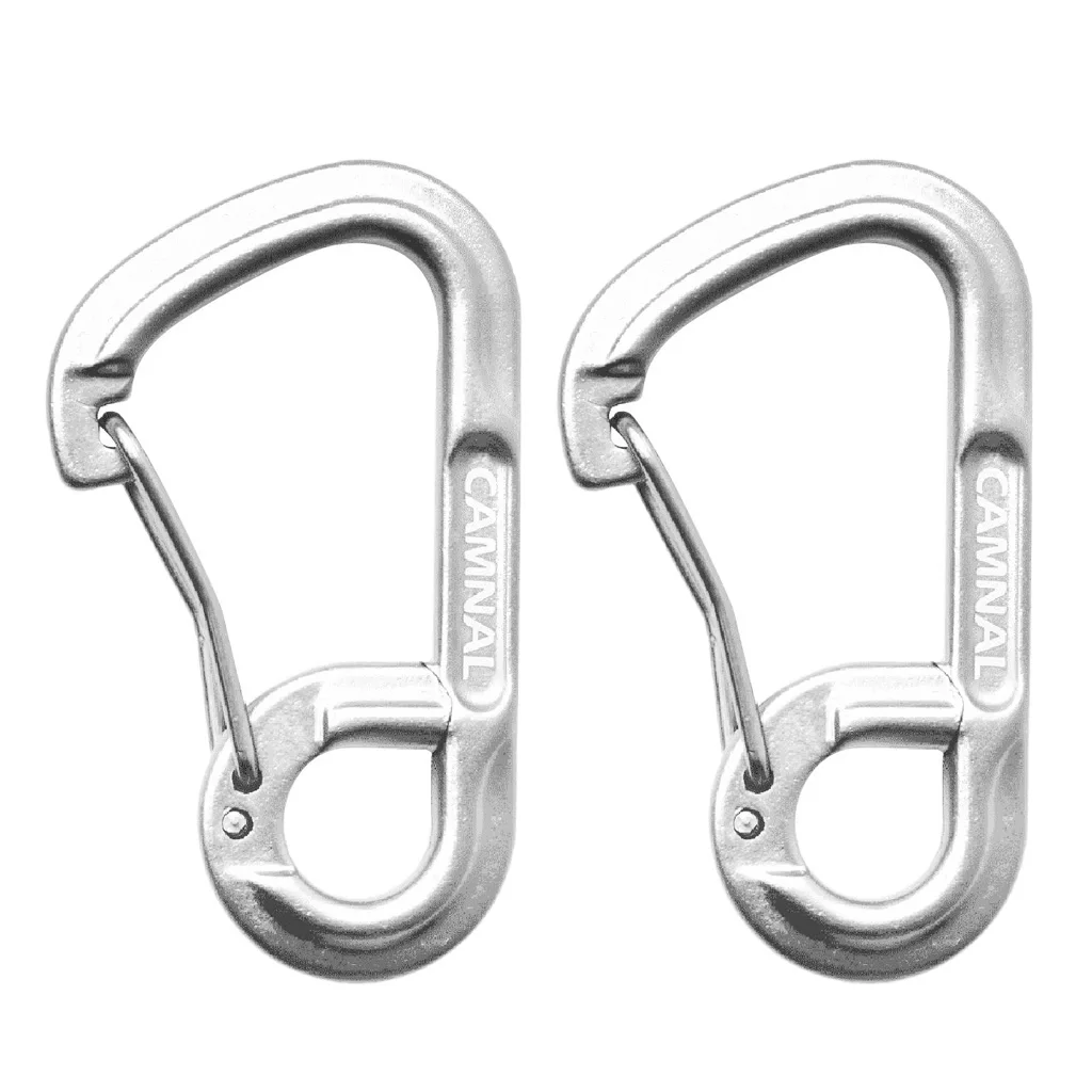 MagiDeal Lightweight Carabiners Hook Eyehole Spring Backpack Clasps Keychain Carabiner Clip Keychain Hook 