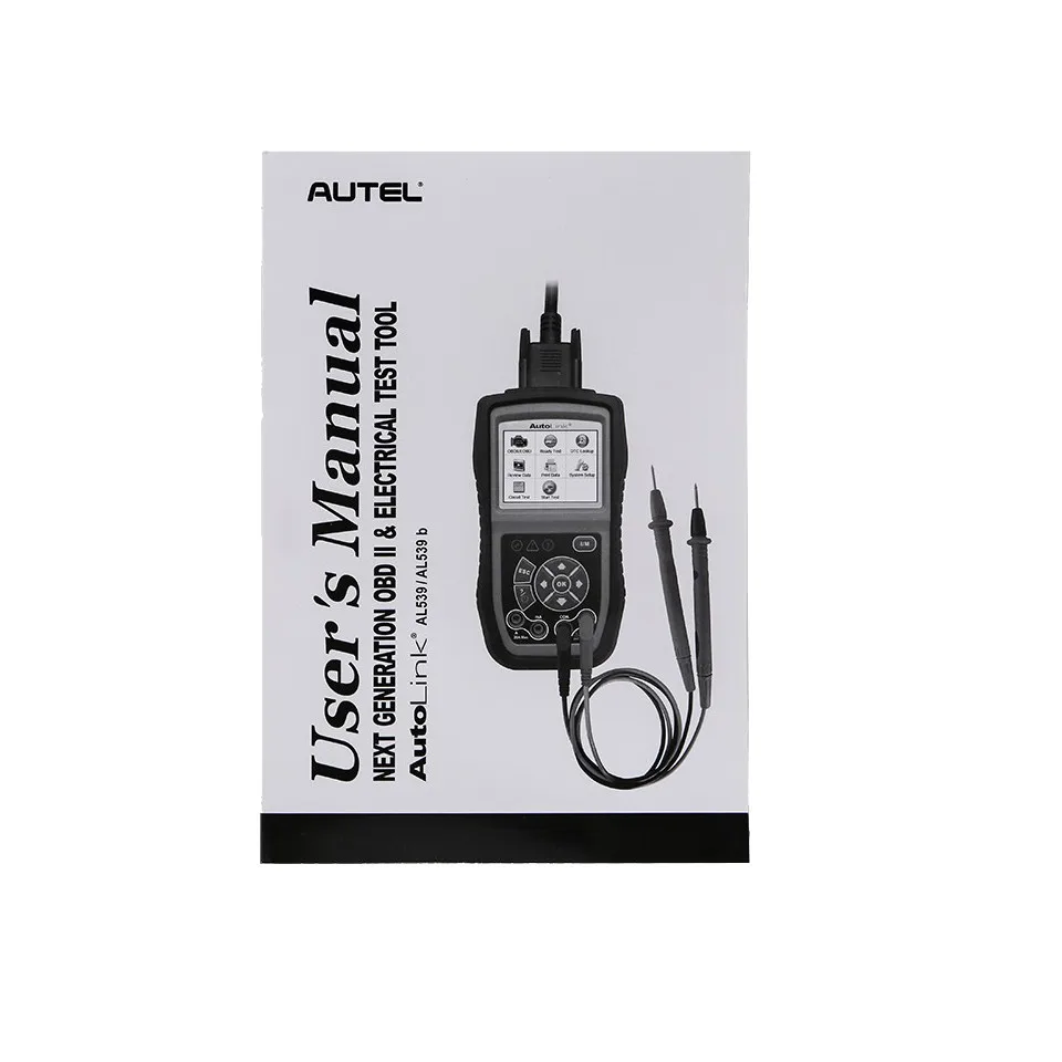 Autel Автоссылка AL539 obd2 сканирования беззеркальной OBDII сканер инструмент автомобиля диагностический код сканер