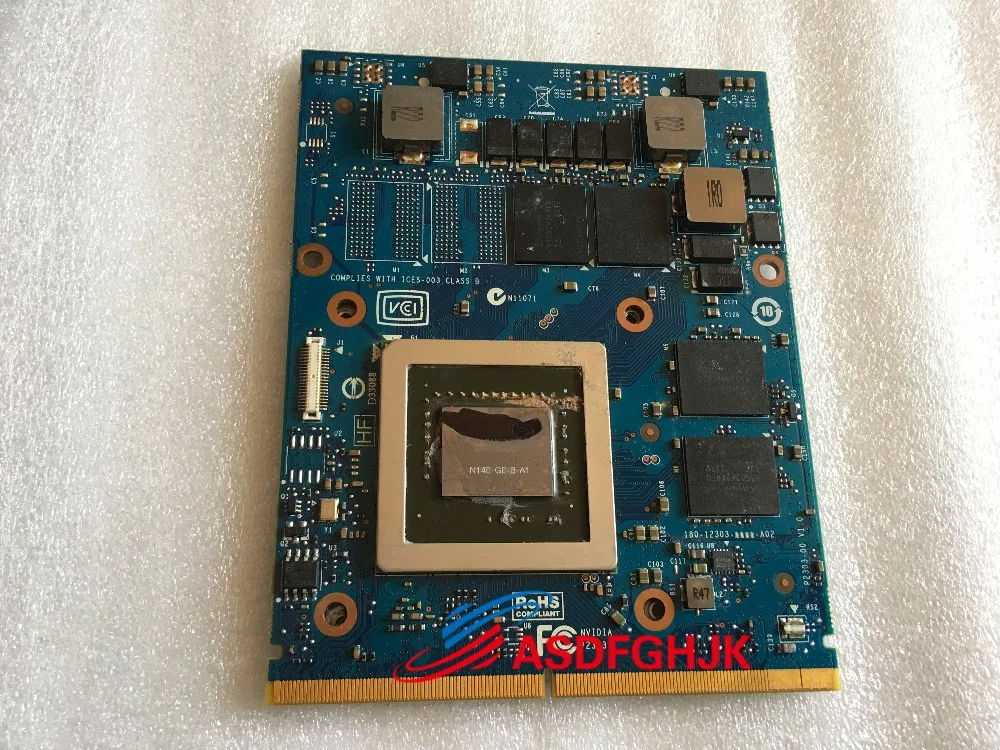 

GENUINE FOR Dell FOR Alienware 17 18 R1 Series GTX765M 2GB GDDR5 Laptop Graphics Video Card 5YPW3 05YPW3 CN-05YPW3