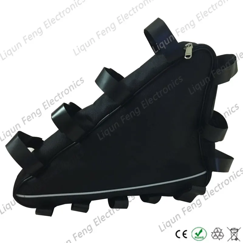 Clearance 48V 36V E BIKE Electric Bicycle Triangle Battery Bag Black Bicycle Frame Triangle Bags 0