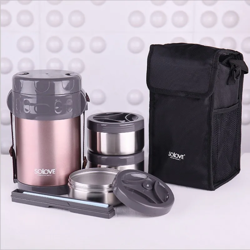 2L Large capacrty Outdoor Hot Food Thermos 304 Stainless Steel