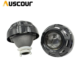 

2pcs 3.0 inch bixenon car Projector lens with silver shrouds mask retrofit for D2S D2H xenon bulb model H4 car assembly kit