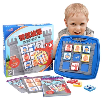 

Candice guo plastic toy puzzle game match card requirement baby clue solving game challenge intelligence castle birthday gift