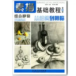 Китайская живопись искусство книги Китайский от структуры к затенение натюрморт Карандаш Картина эскиз рисунок книги