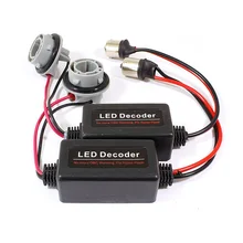 Yushuangyi-decodificador de bombilla LED, 1 par, BA15S P21W 1156, cancelación de Error de advertencia, resistencia de carga libre de errores