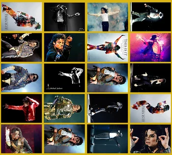 

Lanchenyi Handmade Rock Michael Jackson Classic Series sticker 20/pcs PVC Art Crafts collection Gift wall Design sticker