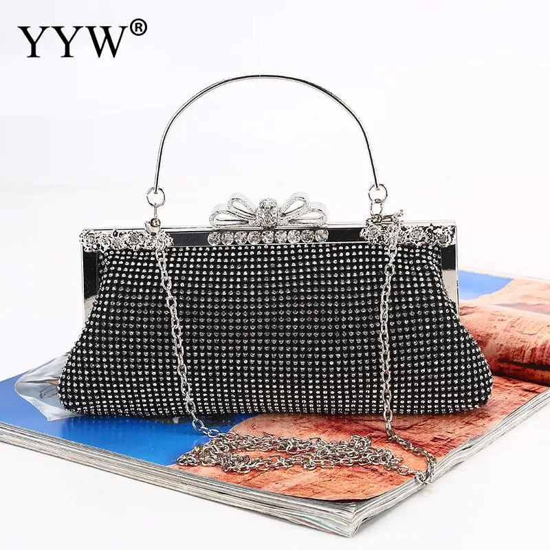 diamantes corrente bolsa de ombro moda feminina