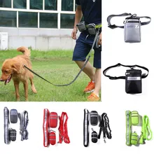 Многофункциональный эластичный нейлоновый ремень для бега поводок для собак мягкий пояс с отражающей полоской для бега ошейники для собак поводки сумки для спортзала