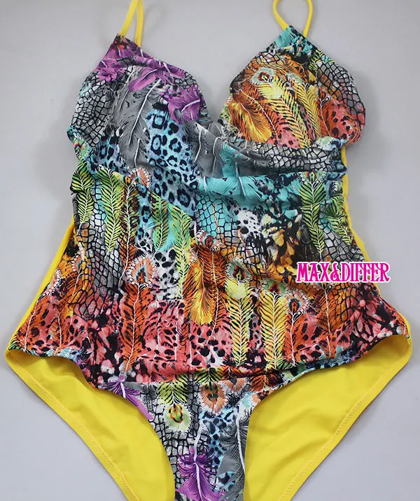 Sexy hot Peacock Print One Piece MONOKINI SWIMSUIT SWIMWEAR size M L XL Free shipping shipping within 24hours