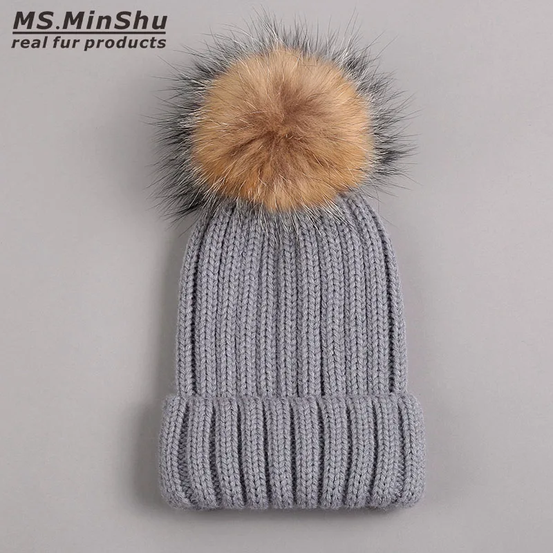 skull cap with ball on top