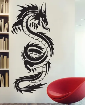 

Chinese Dragon Tribal Tattoo Vinyl Wall Art Decals Sticker Removable wallpaper home decor