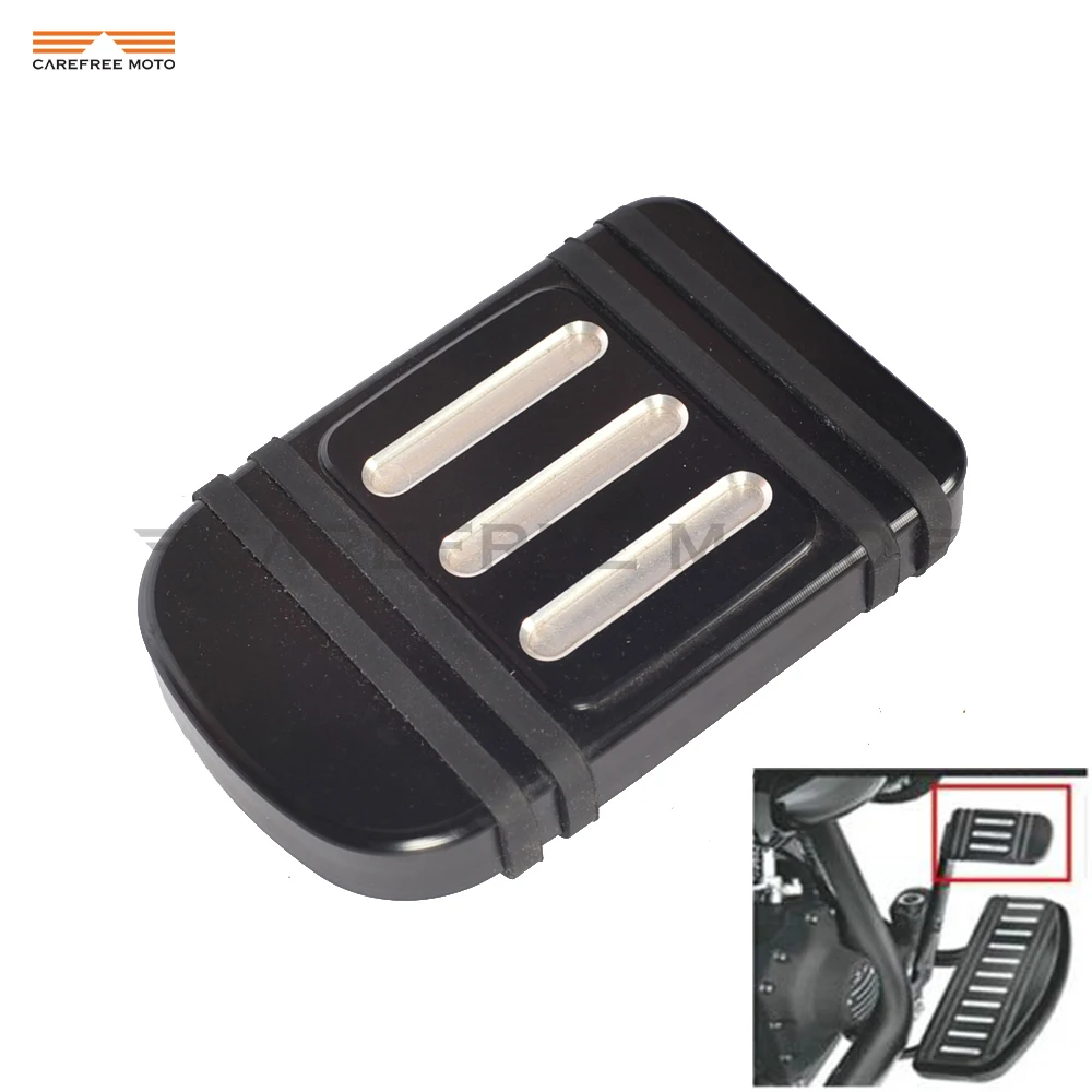 

Black Cut Motorcycle Brake Pedal Pad Cover Moto Foot pedal case for Harley Electra Street Glide 1996-2013