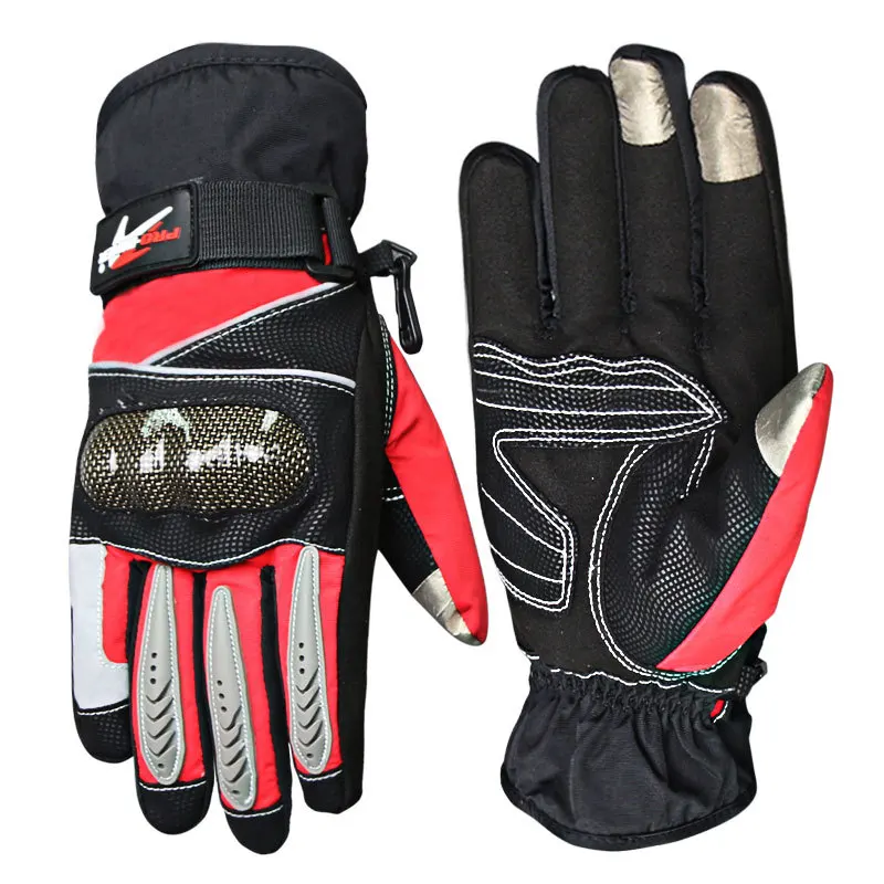 Winter Waterproof Thermal Gloves Motorcycle Riding Wind Resistant Touch Screen Night Reflection |