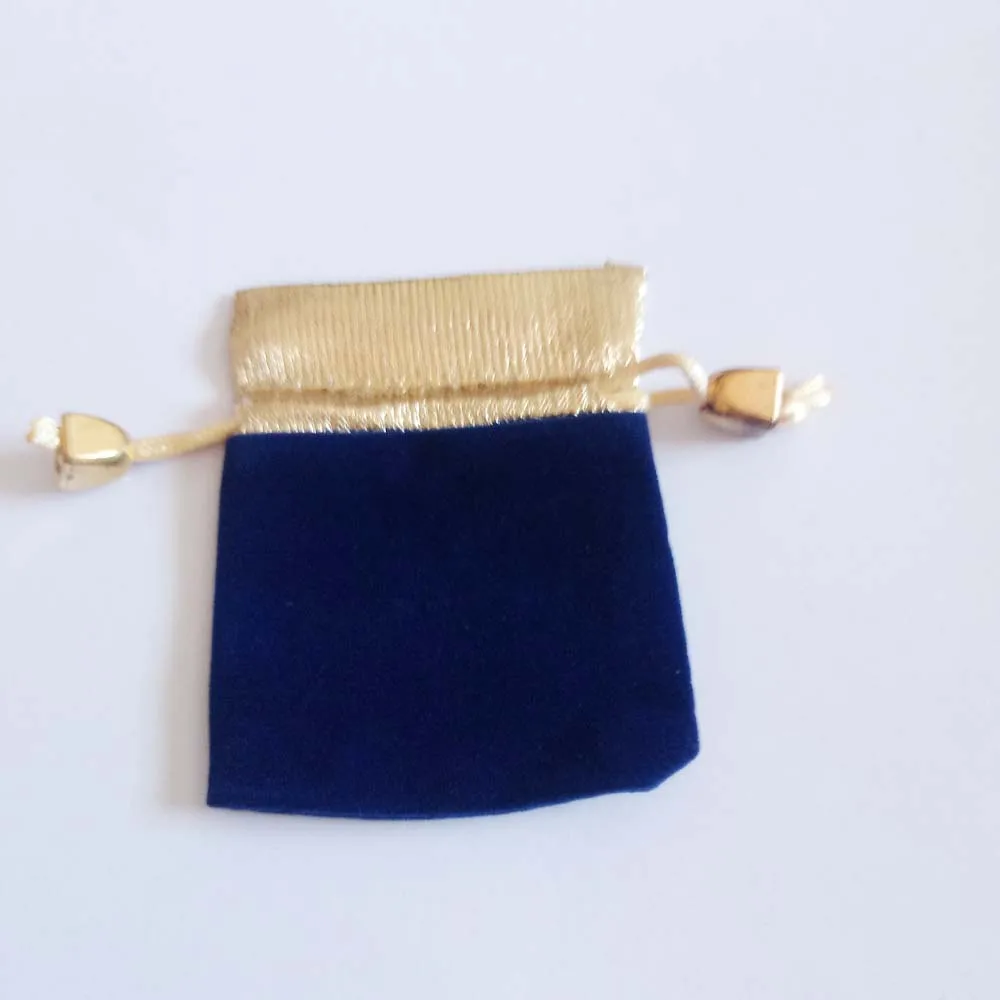 50 шт Пномпень Золотой шарик синий бархат мешок ювелирных изделий подарочные сумки Свадебные Сумки на шнурке для женщин ювелирные изделия дисплей подарочная упаковка сумка