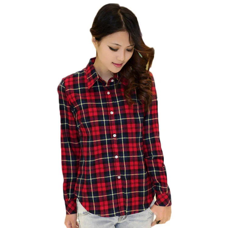 Online Get Cheap Plaid Shirt Women -Aliexpress.com