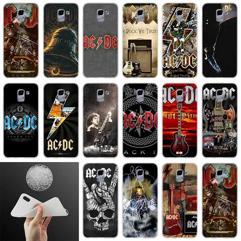 

Soft Phone case Cover ac dc acdc poster music FOR Coque Samsung Galaxy J6 J4 J8 J7 2018 Plus J3 J5 J7 Prime Pro 2017 2016 Casse