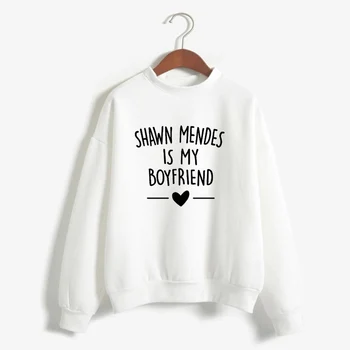 

2019 Autumn Winter Sweatshirt Shawn Mendes Is My Boyfriends Letter Printed Casual Sweatshirt Shawn Mendes Hoodies Women