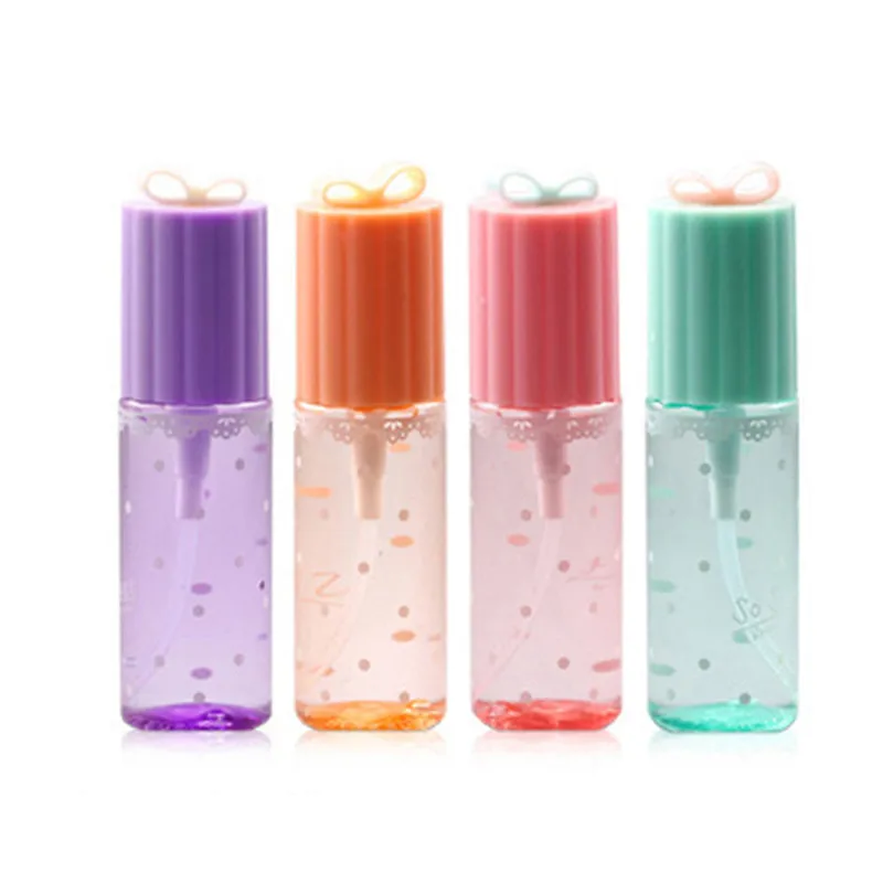 

Portable Travel 35ml Lace Bow Plastic Refillable Spray Bottle For Makeup Skin Care Empty Vaporizer Cosmetic Container Tools