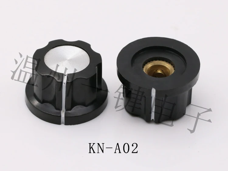 KN-A03 резиновые Пластик ручка A03 ручка шляпа аудио с переключателем громкости Ручка потенциометра поворотный шляпа