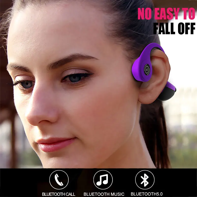 

Wireless Bluetooth Headsets Bone Conduction with Mic Premium Wireless Bluetooth Headphone PC Stereo Wireless Bluetooth Earphone