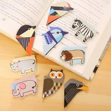 100 шт/партия милые животные мини Закладка на магните шариковая ручка птицы магнит с книжным принтом Марка Канцтовары Школьные принадлежности