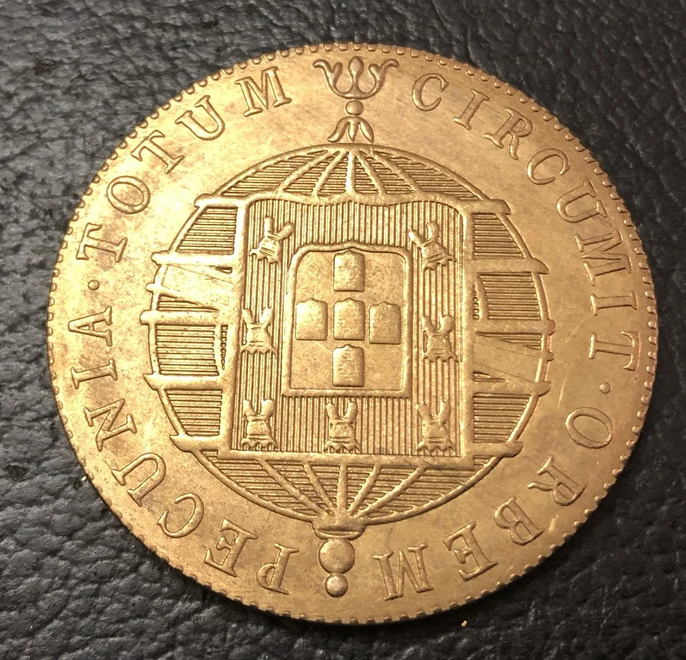 1823-B Бразилия 80 Reis-Joao VI медная копия монеты