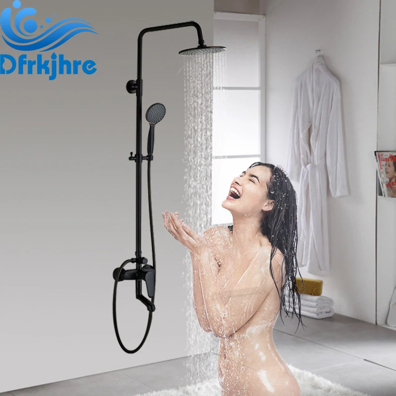 Душевой набор для ванной комнаты хромированный Матовый никель ORB душ кран ручной душ опрыскиватель смеситель кран