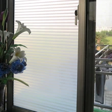 45*200 см жалюзи узор Непрозрачный замороженный оконные пленки виниловые статические цепляются самоклеющиеся личные стеклянные наклейки для дома ванной комнаты