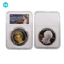 Памятная сувенирная монета Принцесса Диана 20-летие памятный подарок монета 999,9 серебряные монеты для Праздничная коллекция