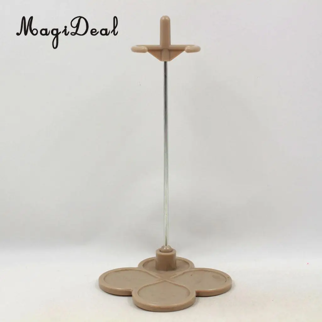 Light Brown Plastic Clover Base Display Stand Holder for 12' Neo Blythe Doll or Licca Kurhn DAL Obitsu 