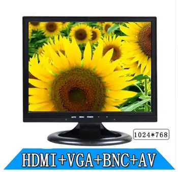 

NEW 14 inch computer monitors BNC AV HDMI VGA industrial security LCD monitor High-definition