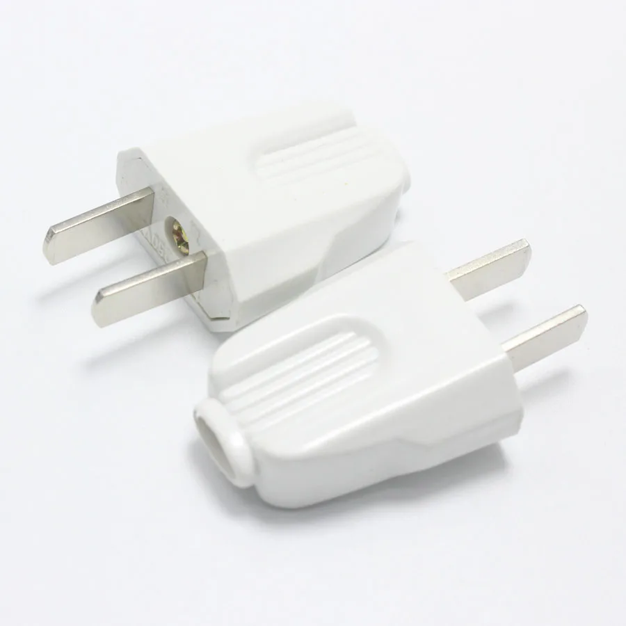 Розетка электрическая белая 10 А 250 В 2 контакта 1 шт.|male power connector|male plugelectrical cord connectors