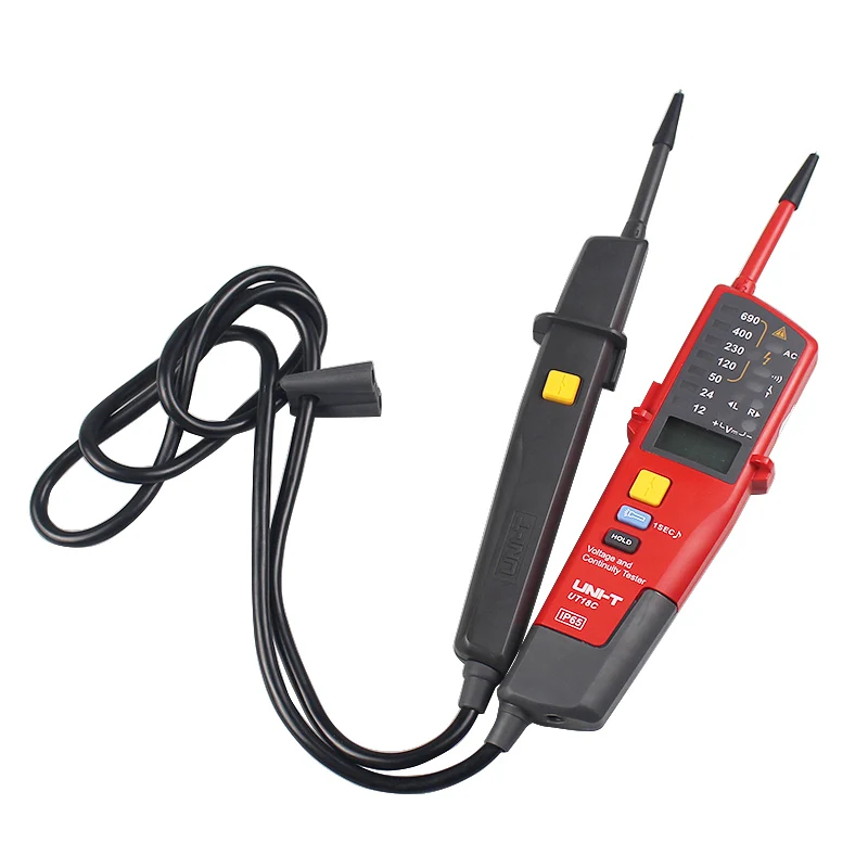 Бесплатная доставка UNI T UT18C 0 ~ 690V AC DC Напряжение Тестеры ЖК дисплей Авто Диапазон