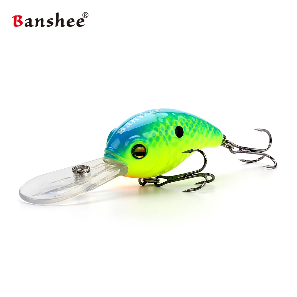 Banshee 50mm 10g Floating Bass Fishing Lure VC04 Rattle Sound Wobbler