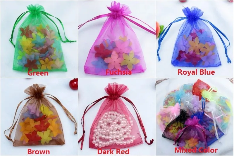 organza gift jewelry packaging bags pouches  (261)