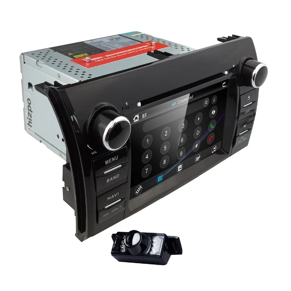 Top Hizpo Auto 2 din Auto DVD Player For Toyota Tundra Sequoia 2007 2008 2009 2010 2011 2012 2013 GPS Navi Audio Stereo BT USB IPOD 2