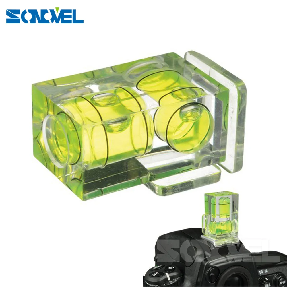

2 Axis Bubble Spirit Level Hot Shoe Adapter Dslr Slr Camera Photography Accessories for Canon for Nikon Olympus Camera SLR