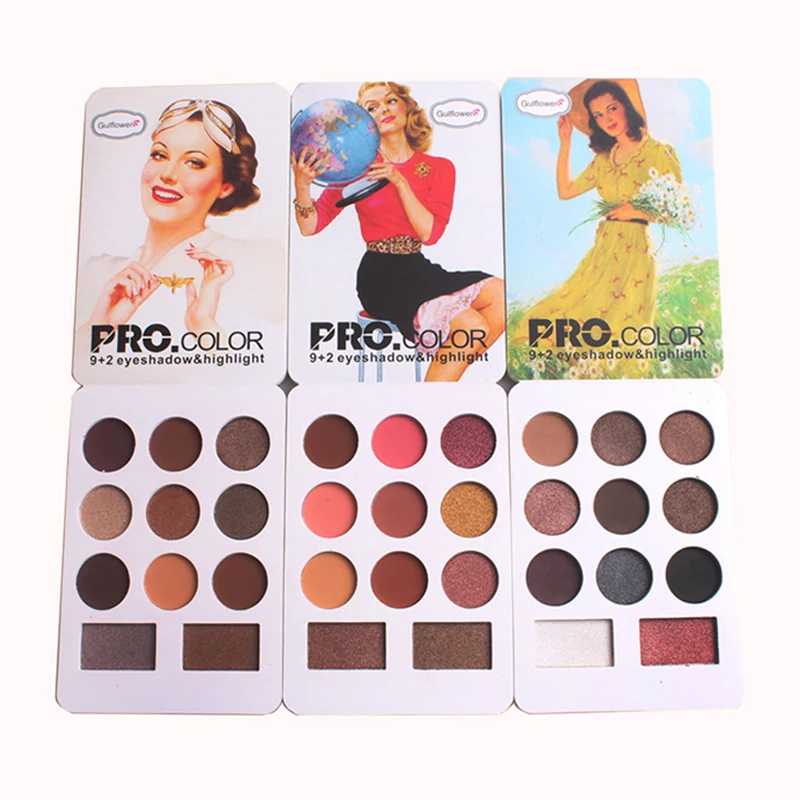 

Eye Shadow Palette Matte Makeup 11 Colors Long-lasting Balm Pigment Shadow Shimmer Nude Glitter Eyes Make Up Eyeshadow Pallete