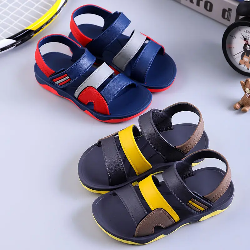 Boys Sandals Kids Shoes Male Student non-slip Fashion Summer Korean Open-Toe Beach Shoes Children Shoes Flat Casual Sneakers Boys Sandals Kids Shoes Male Student non-slip Fashion Summer Korean Open-Toe Beach Shoes Children Shoes Flat Casual Sneakers