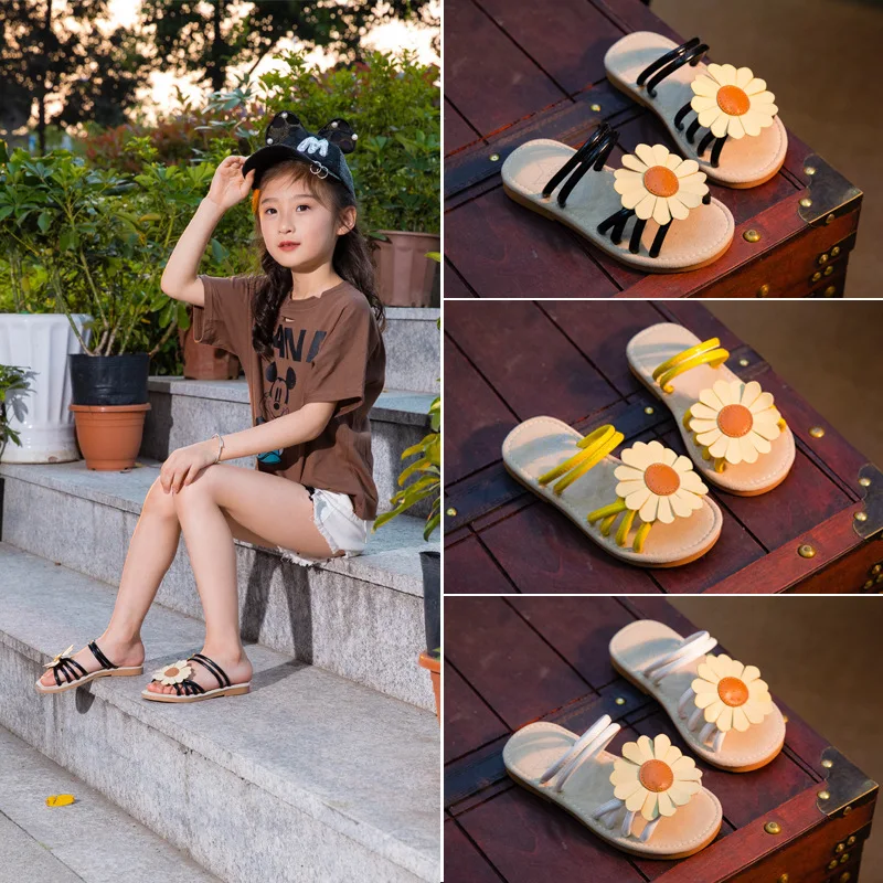 little girl slides shoes