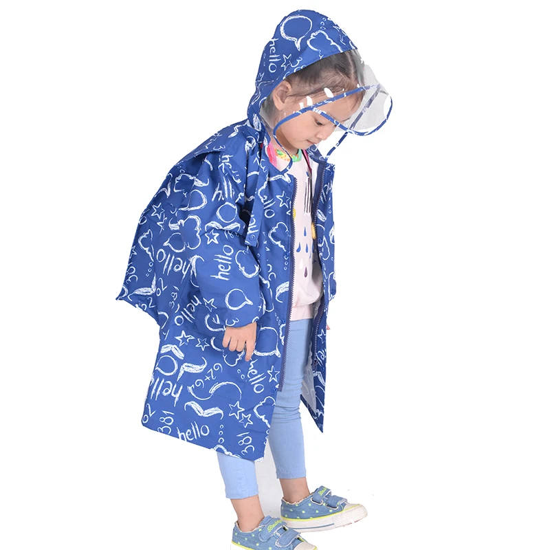 

FreeSmily Cute Raincoats For Children 4 Fashion Pattern Printed Rainwear Eco-friendly Odorless Kids RainCoat Boys Girls Raincoat