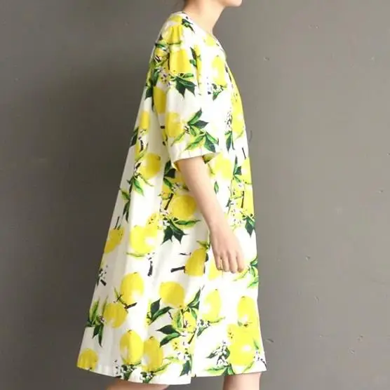 Lemon linen dress Clearance
