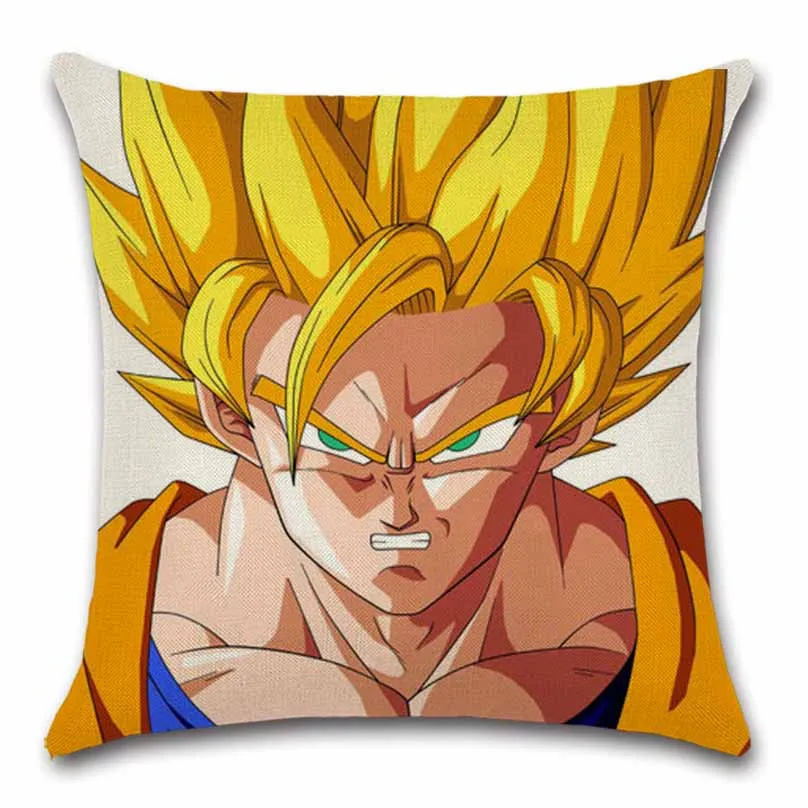 

Cartoon Dragon ball Son Goku cushion cover Party Decor Chair shop seat Home sofa Decoration kids friend gift present Pillow case