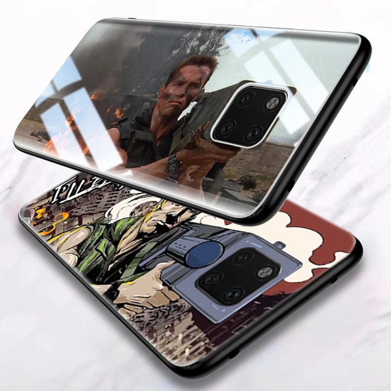 Для huawei mate 20 Pro Чехол HD окрашенный чехол для huawei mate 20 Schwarzenegger Artillery glass Cover mate 20 pro Чехол